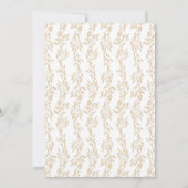 モノグラム伝統的赤面クレストエレガントな結婚式 招待状 (裏面)