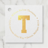 モノグラム住所ラベル フェイバータグ (正面)