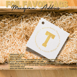 モノグラム住所ラベル フェイバータグ