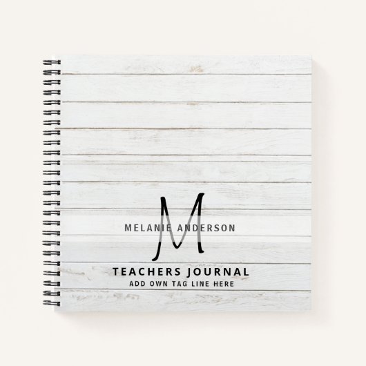 モノグラム先生ありがとう年末ギフト ノートブック (正面)