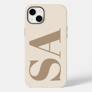 モノグラム入りおしゃれなアンティークホワイトのケースメイト Case-Mate iPhone 14 PLUSケース