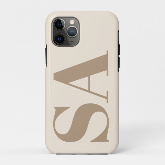 モノグラム入りおしゃれなアンティークホワイトのケースメイト Case-Mate iPhoneケース (裏面)
