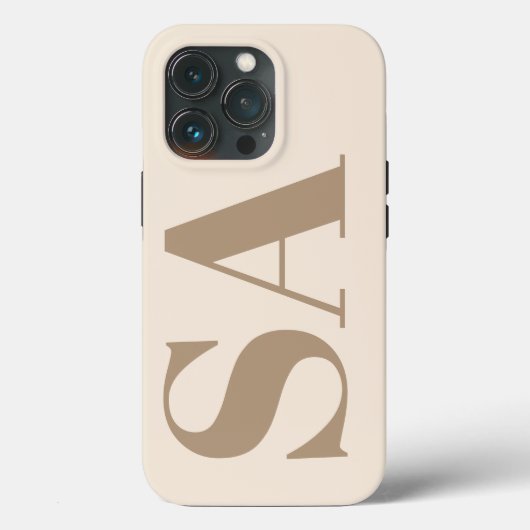 モノグラム入りおしゃれなアンティークホワイトのケースメイト Case-Mate iPhoneケース (裏面)