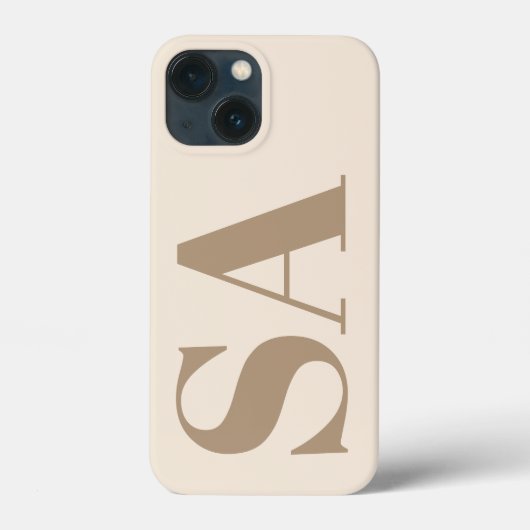 モノグラム入りおしゃれなアンティークホワイトのケースメイト Case-Mate iPhoneケース (裏面)