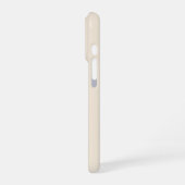モノグラム入りおしゃれなアンティークホワイトのケースメイト iPhoneケース (左側面)