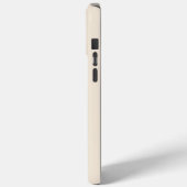モノグラム入りおしゃれなアンティークホワイトのCase-Mate Case-Mate iPhoneケース (裏面 / 左)