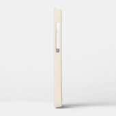モノグラム入りおしゃれなアンティークホワイトのCase-Mate Case-Mate iPhoneケース (裏面 / 左)