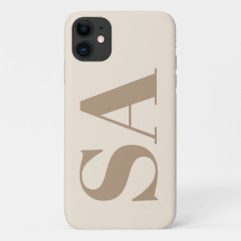 モノグラム入りおしゃれなアンティークホワイトのCase-Mate iPhone 11 ケース