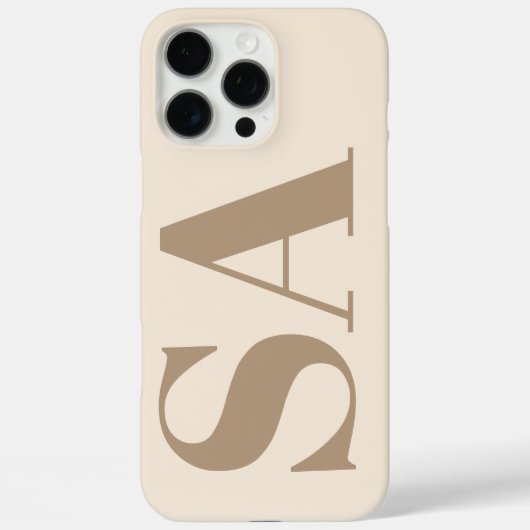 モノグラム入りおしゃれなアンティークホワイトのCase-Mate Case-Mate iPhoneケース (裏面)
