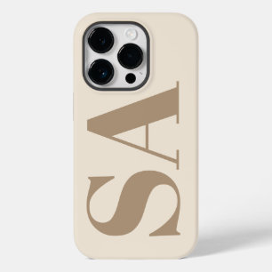 モノグラム入りおしゃれなアンティークホワイトのCase-Mate Case-Mate iPhone 14 Proケース