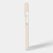 モノグラム入りおしゃれなアンティークホワイトのCase-Mate Case-Mate iPhoneケース (裏面 / 左)