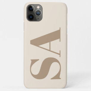モノグラム入りおしゃれなアンティークホワイトのCase-Mate iPhone 11 Pro Maxケース