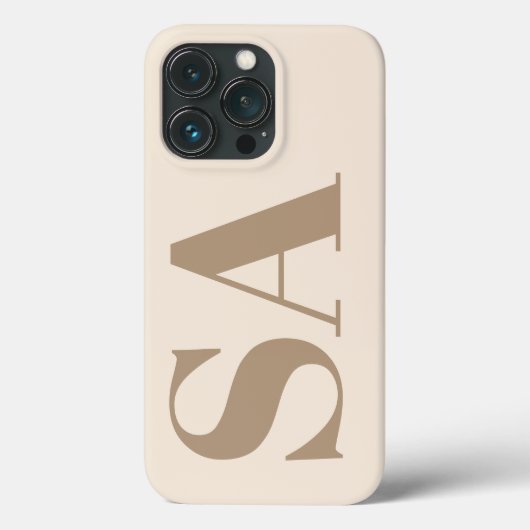 モノグラム入りおしゃれなアンティークホワイトのCase-Mate Case-Mate iPhoneケース (裏面)