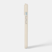 モノグラム入りおしゃれなアンティークホワイトのCase-Mate iPhone 15ケース (左側面)