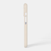 モノグラム入りおしゃれなアンティークホワイトのCase-Mate iPhone 16ケース (左側面)