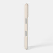 モノグラム入りおしゃれなアンティークホワイトのCase-Mate iPhone 16ケース (右側面)