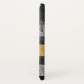 モノグラム入りおしゃれなギラギラ Case-Mate iPhoneケース (裏面/右)