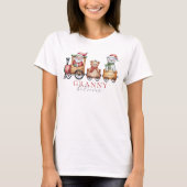 モノグラム入りお揃い家族クリスマスTシャツ Tシャツ (正面)