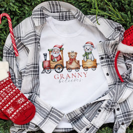 モノグラム入りお揃い家族クリスマスTシャツ Tシャツ