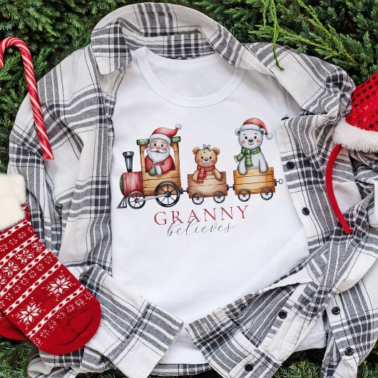 モノグラム入りお揃い家族クリスマスTシャツ Tシャツ