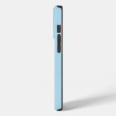 モノグラム入りきれいな青い花輪 Case-Mate iPhoneケース (裏面 / 左)