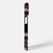 モノグラム入りのかわいい野の花 エレガントでおしゃれな花柄 Case-Mate iPhoneケース (裏面 / 右)