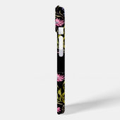 モノグラム入りのかわいい野の花 エレガントでおしゃれな花柄 Case-Mate iPhoneケース (裏面 / 左)
