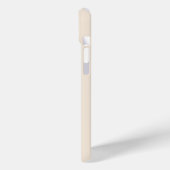 モノグラム入りアンティークホワイトのトレンディなケースメイト Case-Mate iPhoneケース (裏面 / 左)