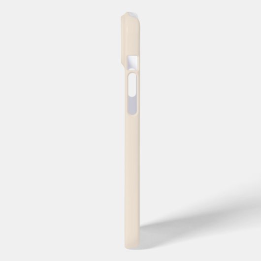 モノグラム入りアンティークホワイトのトレンディなケースメイト Case-Mate iPhoneケース (裏面 / 左)
