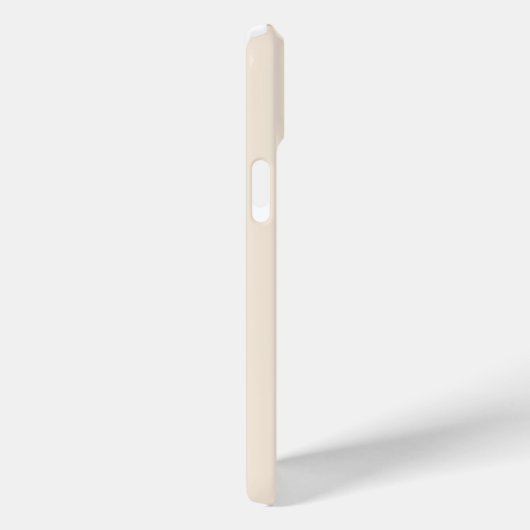 モノグラム入りアンティークホワイトのトレンディなケースメイト Case-Mate iPhoneケース (裏面 / 右)