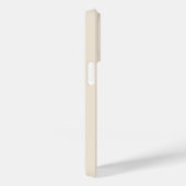 モノグラム入りアンティークホワイトのトレンディなケースメイト Case-Mate iPhoneケース (裏面 / 右)
