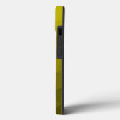 モノグラム入りイエローグラデーション幾何学メッシュパターン Case-Mate iPhoneケース (裏面 / 左)