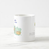 モノグラム入りエルサルバドル水彩画イラストマップ コーヒーマグカップ (中央)