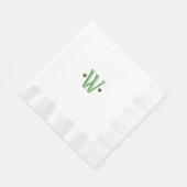 モノグラム入りエレガントな結婚披露宴 縁ありランチョンナプキン (角)