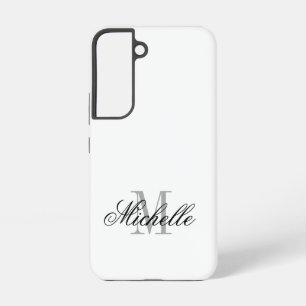 モノグラム入りエレガントスクリプト書体 SAMSUNG GALAXY S22ケース