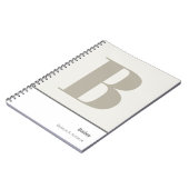 モノグラム入りオリジナルデザイン面白い名言 ノートブック (左側)