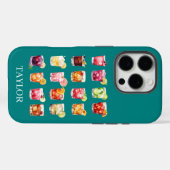 モノグラム入りカクテルがいっぱい Case-Mate iPhoneケース (裏面 (横))
