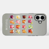 モノグラム入りカクテルがいっぱい Case-Mate iPhoneケース (裏面 (横))