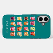 モノグラム入りカクテルがいっぱい Case-Mate iPhoneケース (裏面 (横))