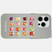 モノグラム入りカクテルがいっぱい Case-Mate iPhoneケース (裏面 (横))