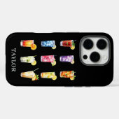 モノグラム入りカクテルデザイン Case-Mate iPhoneケース (裏面 (横))