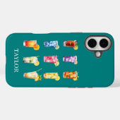 モノグラム入りカクテルデザイン Case-Mate iPhoneケース (裏面 (横))