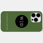 モノグラム入りカスタムネーム Case-Mate iPhoneケース (裏面 (横))
