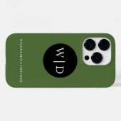 モノグラム入りカスタムネーム Case-Mate iPhoneケース (裏面 (横))