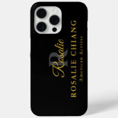 モノグラム入りカスタム名刺ステッカー Case-Mate iPhoneケース (裏面)