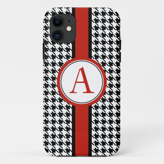 モノグラム入りクラシック・ハウンドトゥース iPhone 5 Case Mate Case-Mate iPhoneケース (裏面)