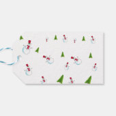 モノグラム入りクリスマススノーマンギフトタグ ギフトタグ (裏面横)