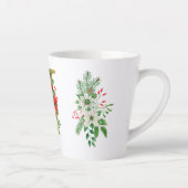 モノグラム入りクリスマスラテマグ - ゴールドレター カフェラテマグ (右)
