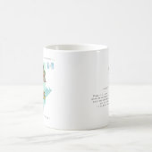 モノグラム入りグアテマラ水彩画マップ コーヒーマグカップ (中央)