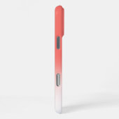 モノグラム入りサンゴグラデーションイニシャル名入り iPhoneケース (右側面)